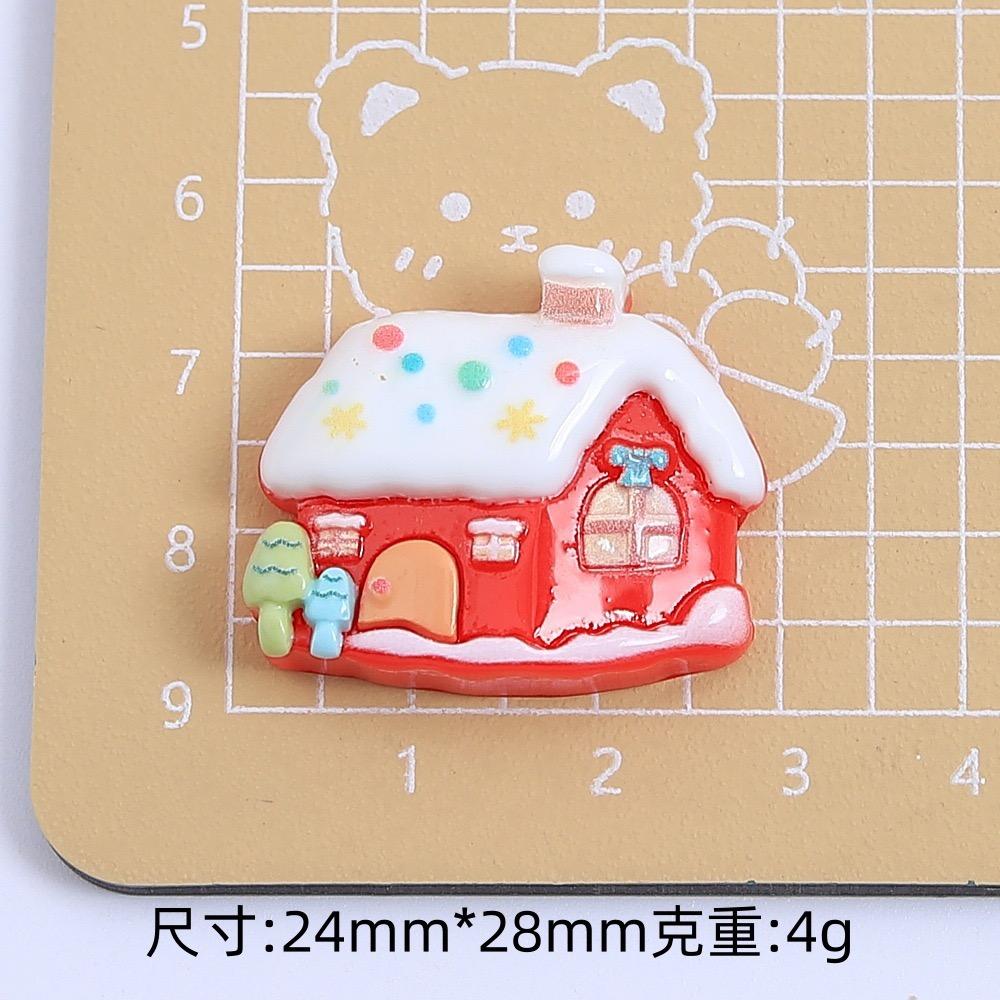 5Pcs New Cute Christmas Collection Flat Back Resin Cabochons Scrapbooking DIY Jewelry Craft Decoration Accessories