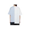 Onitsuka Tiger Letter Animal Pattern Printed Round Neck Casual Pullover Short Sleeve T-Shirt Unisex T-Shirt White Blue 2183B319-100