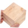 NOLITOY Set of 8 Unfinished Wood Blocks, 5cm Squares, for DIY Carving, Crafts, and Stamping