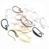 10pcs 3-Styles High Quality Classic Bronze Gold Silver Plated Brass French Earring Hooks Wire Settings Base Settings Whole Sale
