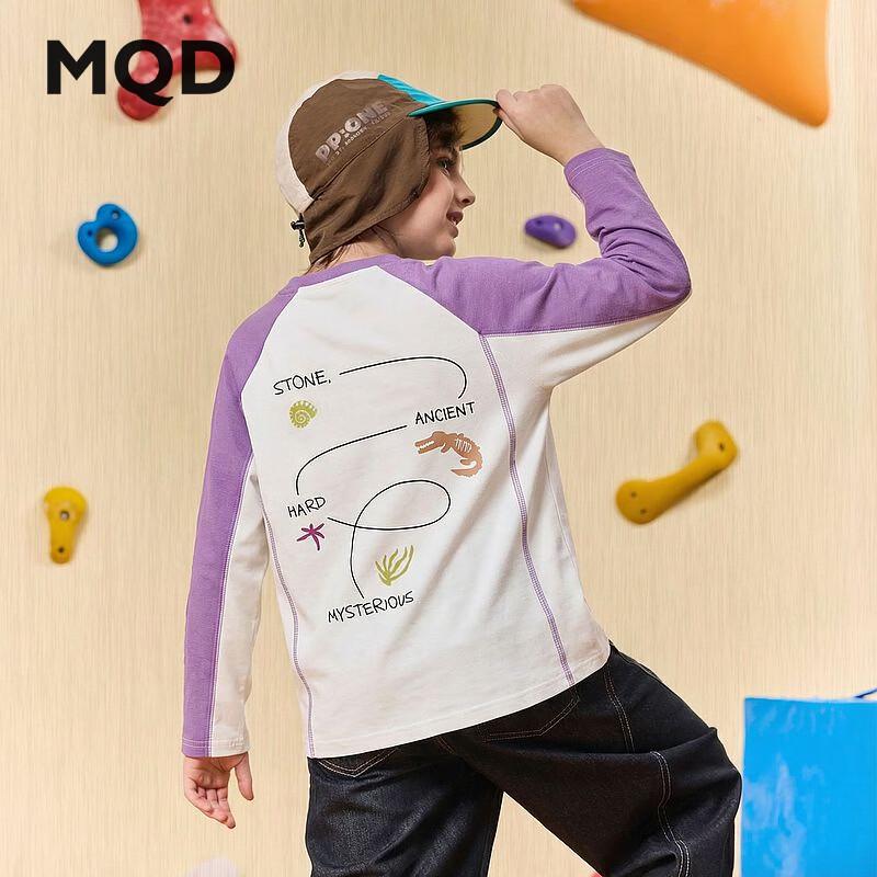 MQD Boys' Color-Block Raglan Long Sleeve T-Shirt