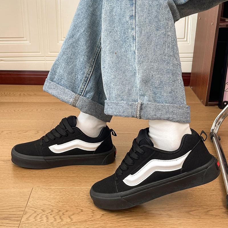 Zapatillas de Lona Casuales Retro Unisex Diseño de Nicho Zapatos de Caña Baja para Pareja Tallas 35-44 para Streetwear Caminar Viajar y Uso Diario