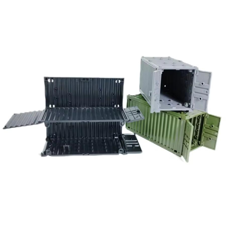 Military Container Model Model Building Blocks MOC Toys For Kids Transformable Technical Bricks Creative DIY Pretend Toys
