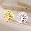 Dawapara Vintage Tree of Life Brooch Spiritual Symbol Strength Protection Talisman Lapel Pin Stainless Steel Accessories