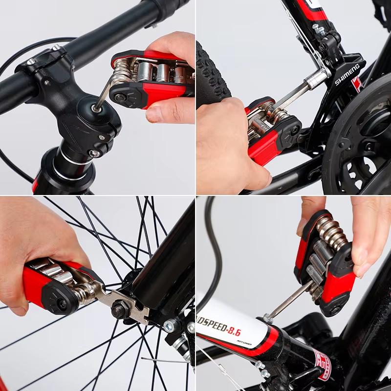 Portable 16 In 1 Bicycle Multi Tool Screwdriver, Lightweight Hexagonal Screwdriver, Socket Wrench, Bicycle Repair Tool Supplies