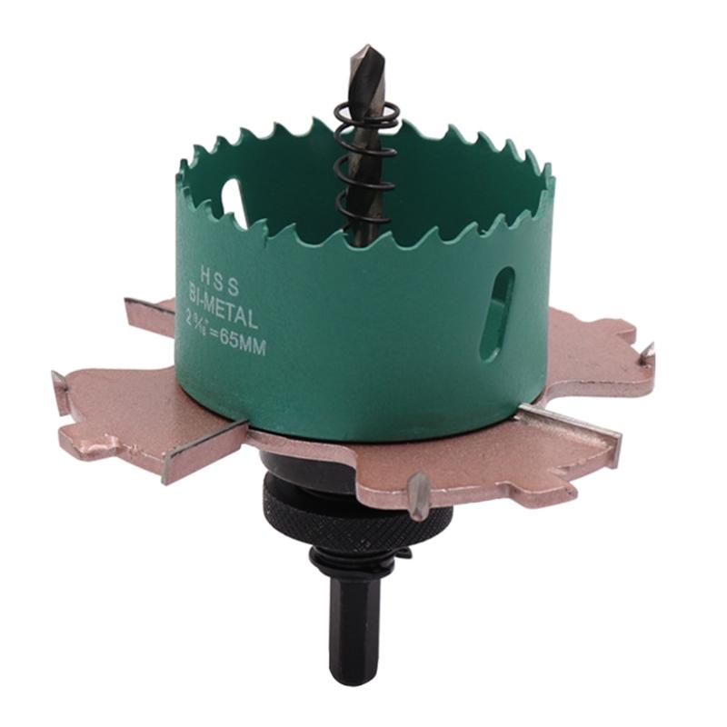 Hole Saw Cutter H.S.S Drill Bit Woodworking Hole Cutter with High Precision Cutting Teeth for Downlight Gypsum Board