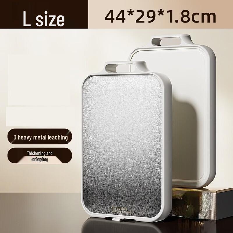 Wutuo Double-Sided Stainless Steel & Plastic Cutting Board