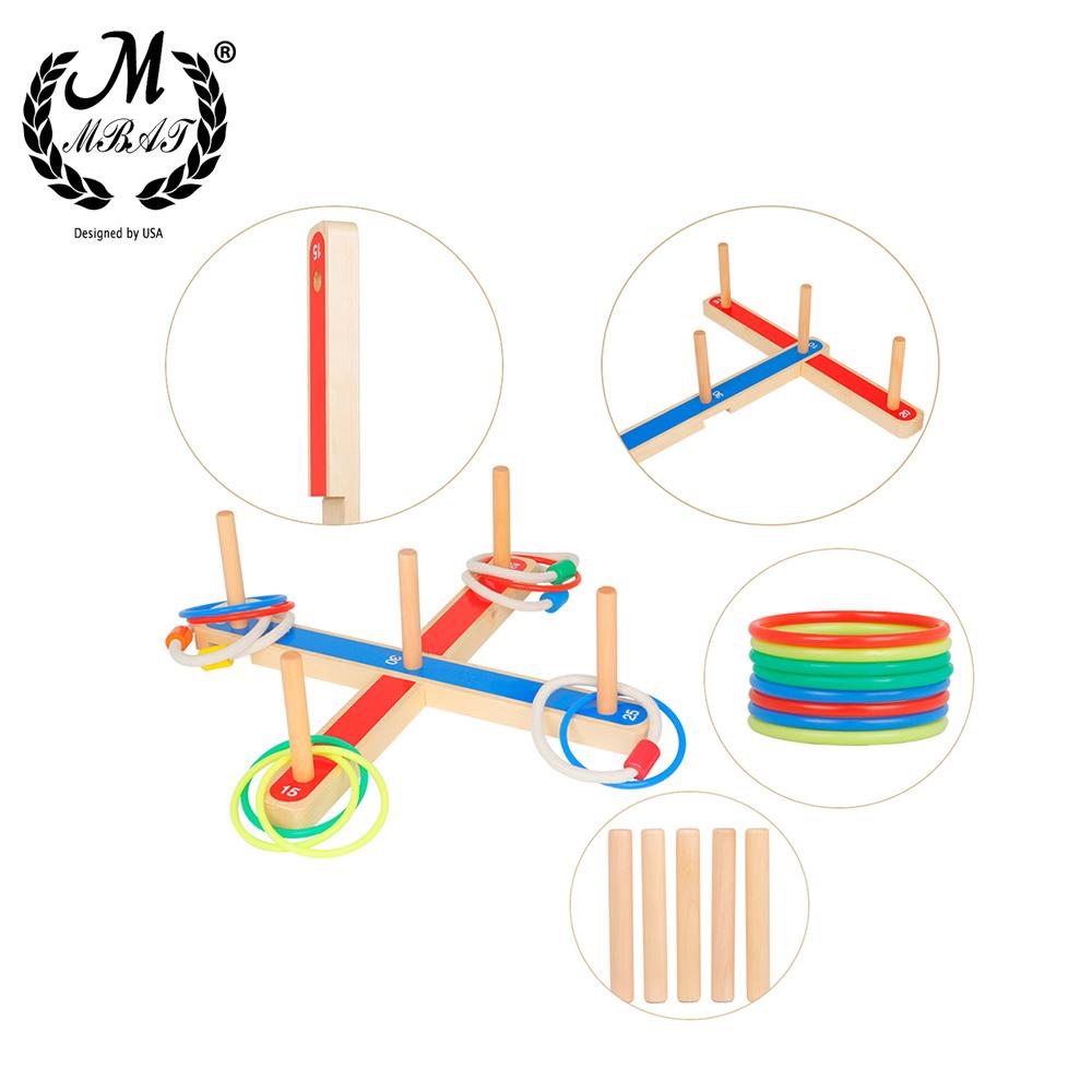 M MBAT Hoop Ring Outdoor Game Toy Toss Quoits Cross Garden For Children Gift Plastic Ring Throwing Ferrule Funny Kids Sport Toys