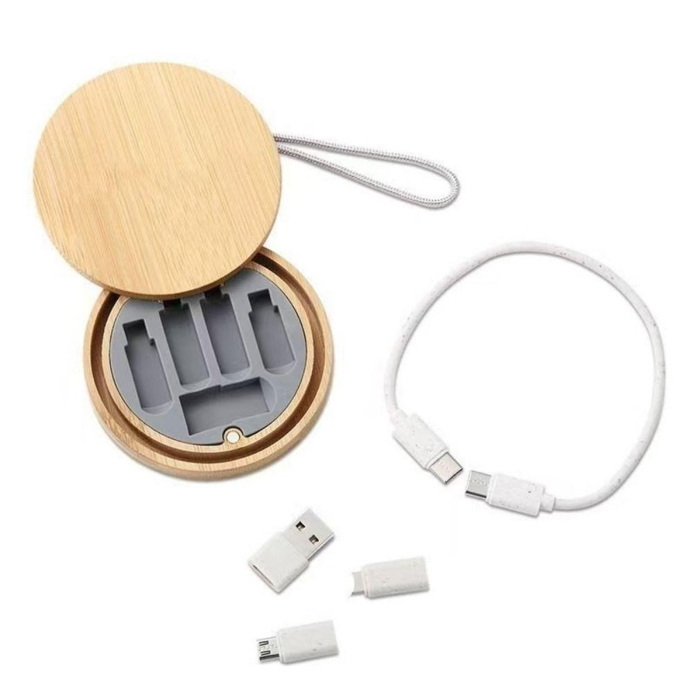Travel Case Six-in-One Charging Cable 60W Power USB Adapter Kit Type-C Cable Multi Device Charging