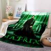 1pc Matrix, Neo Blanket Lightweight Flannel Throw For Sofa, Bed, Travel, Camping, Livingroom, Office, Couch, Chair, And Bed