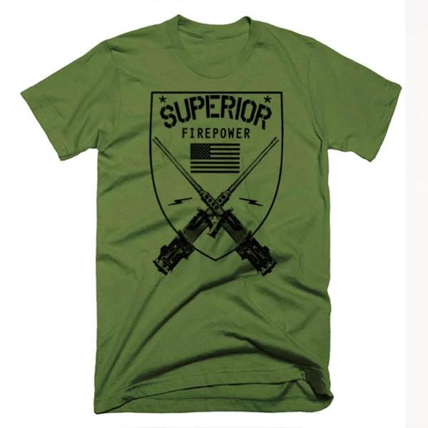 T-Shirt Army Navy Machine Gunner Sniper Paratrooper Combat Arms S
