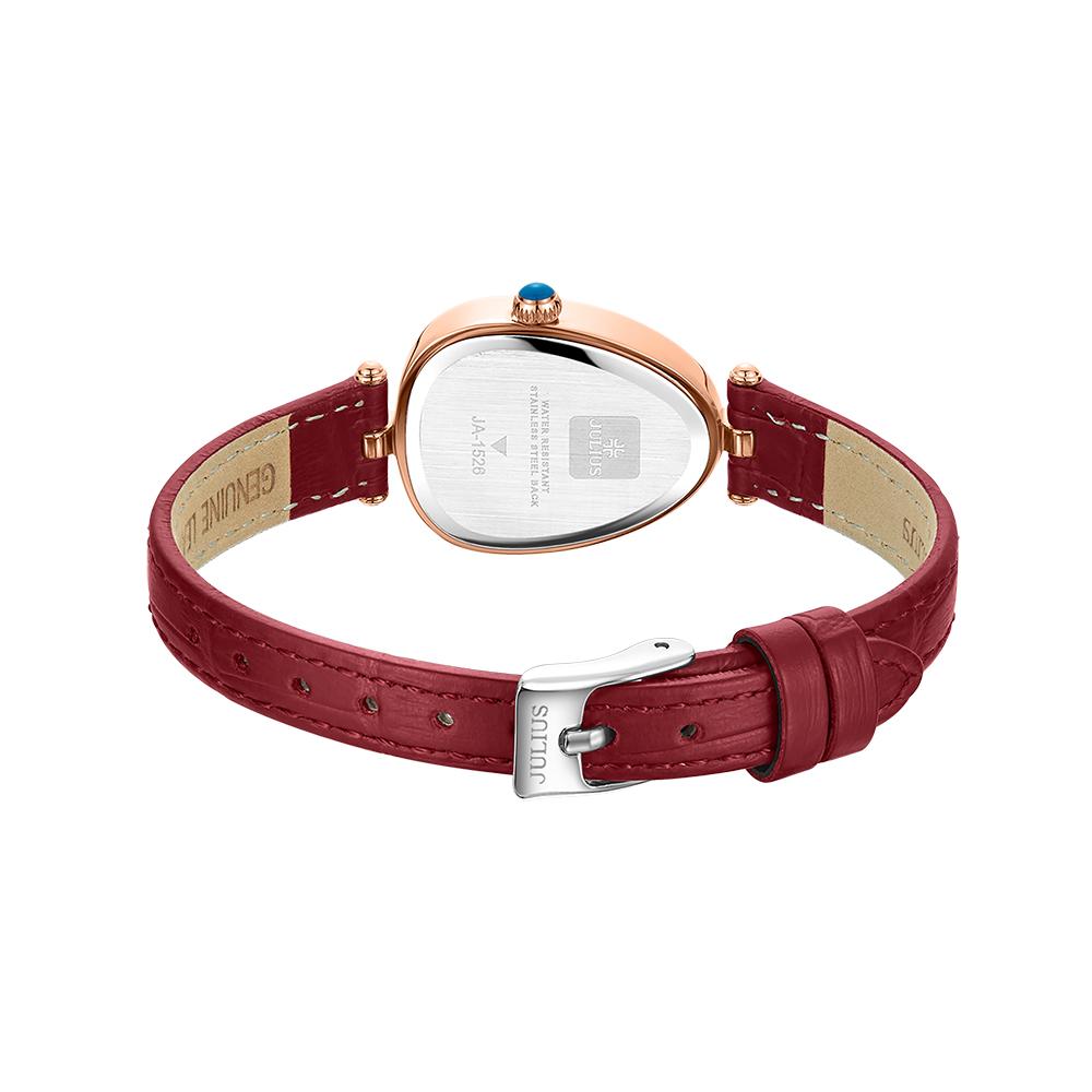 Jyullieoseu Ja-1526 Oval Mother-Of-Pearl Dial Women'S Wristwatch