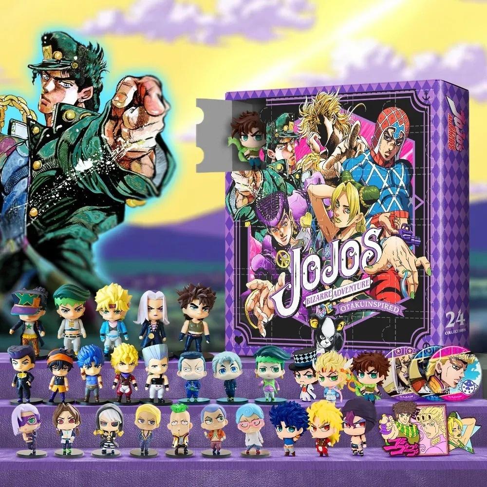 JOJO's Bizarre Adventure Adventskalender 2026 Anime Blind Box Weihnachts-Countdown-Kalender 24-Tage Geschenk