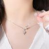 Flash Diamond Star Pendant Necklace Women's Light Luxury Titanium Steel Necklace Collarbone Chain Jewelry