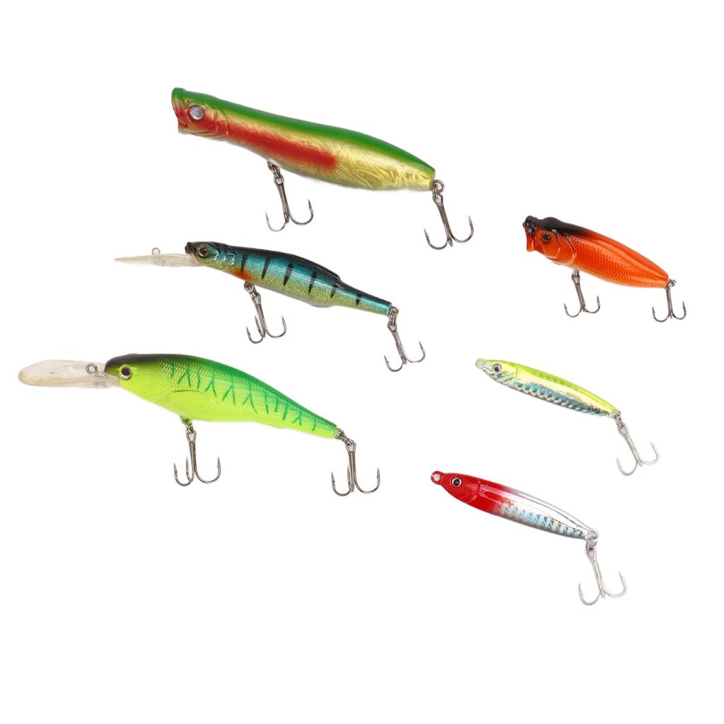 Plastic Fishing Lures Baits Kit Set Portable Fishing Tackle Set with Storage Bag for Freshwater Saltwater