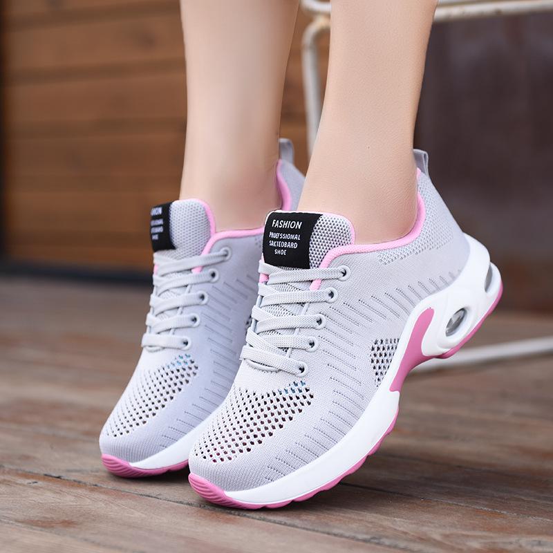 Square dance shoes ghost step dance sailor dance shoes female adult dancing women's shoes summer flying knitting women's shoes breathable flat bottom