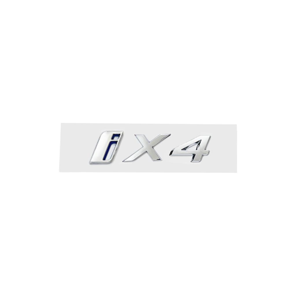 3D Chrome Silver Car Styling Ix I3 I4 I7 iX Ix3 iX4 Ix7 Emblem Decals Sticker for BMW X1 X3 X5 X6 GT Rear Trunk Decoration CD8