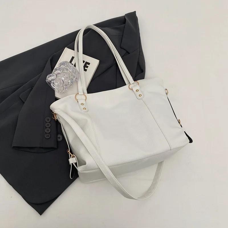 

Женская сумка через плечо из мягкой кожи, большая вместимость, ретро-сумка через плечо