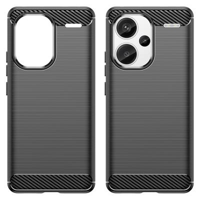 Phone Cover for Xiaomi Redmi Note 13 Pro+ 5G Case TPU Carbon Fiber Texture Phone Shell