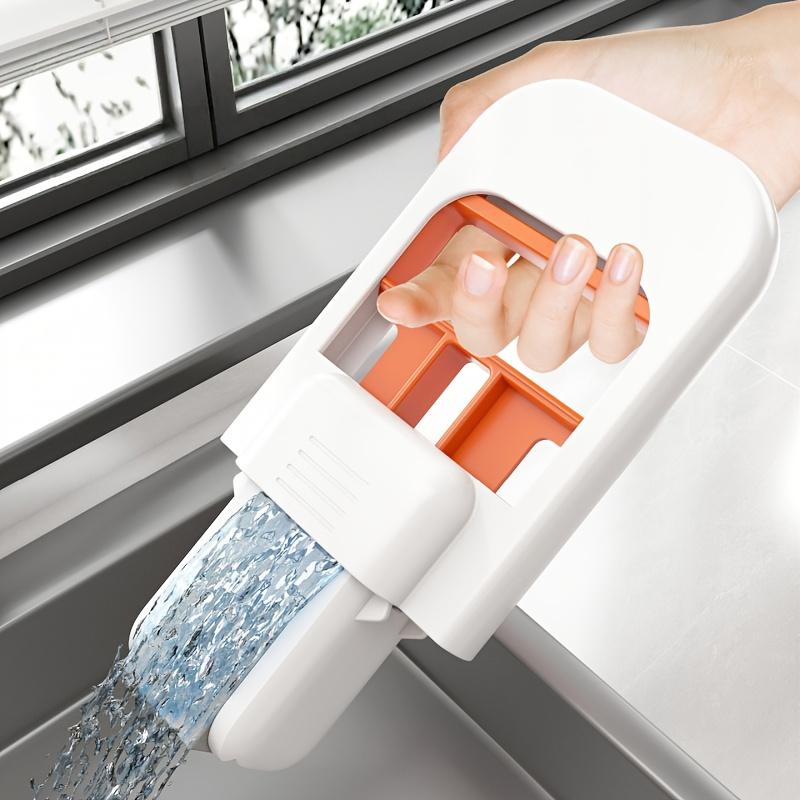 [2pcs Multipurpose Lazy Mop] 1pc Folding Hand-Wash Mini Desktop Lazy Mop | One-Hand Operation, Multipurpose, Space-Saving | for Kitchen, Tile Wall