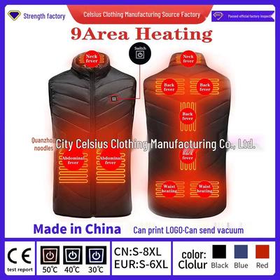 Men's USB-Charged Multi-Zone Intelligent Heating Vest - Constant Temperature