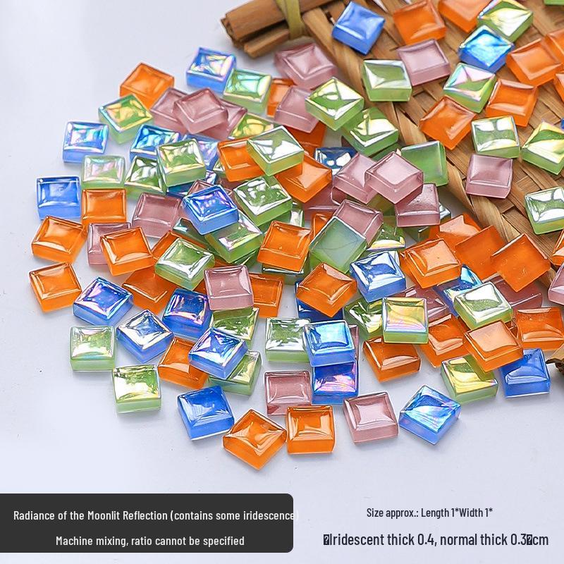 1kg Mosaic Iridescent Crystal Glass for DIY Children’s Handicrafts