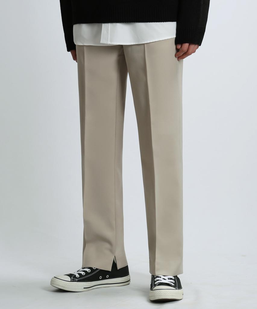 JHONNY WEST Side.Cut Wide Pants (Beige)