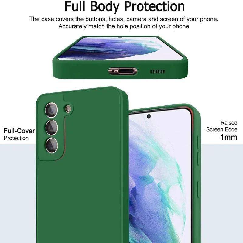 Lesklé měkké tekuté silikonové pouzdro na telefon Samsung Galaxy A04S A04E A14 A24 A34 A54 A23 A33 A53 A73 M13 M23 M33 M53 5G Ochranný kryt objektivu 4G