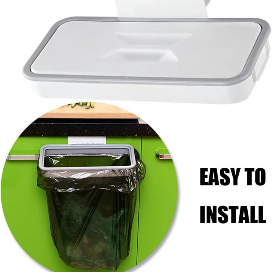 Attach-A-Trash: Cabinet Door Hanging Trash Bag Holder