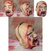 Horror Latex Foam Zombie Dry Corpse Hanging Head For Halloween Escape Room Decor And Costume