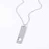 Stainless Steel Hollow Heart Engraved Necklace with UV Color Printing
