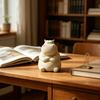 Hippo Figurine 3D Printed Cute Angry Hippopotamus Statue Collectible Animal Ornament for Home Office Desktop Car Decor