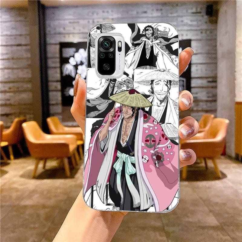 Kyoraku Shunsui Bleach Telefon Kılıfı Xiaomi 12 11T 10 9 Redmi Note 11 10 10S Pro Redmi 9 9A 8 İçin Şeffaf Telefon Kılıfı