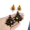 9Pcs Epoxy Geometric Mold Christmas Tree Earrings Pendant Keychain Silicone Mold
