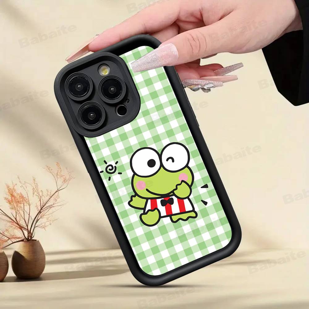 Cute Cartoon K-Keroppis Phone Case For IPhone 11 12 13 16 15 17 14 Pro Max Soft Funda Silicone Cover