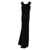 Tadashi Shoji 738814LJ Black Mesh Long Dress Dress XS blackUsed