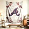 Atlanta Braves (1) Evleri, Yurtları ve Yatak Odalarını Dekore Etmek İçin Uygun, Dokunması Yumuşak ve Arkadaşlar ve Aile İçin Mükemmel Bir Hediye