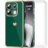 Case and Tempered Glass - Xiaomi - 14T - Shockproof - Ultra Slim - Night Green