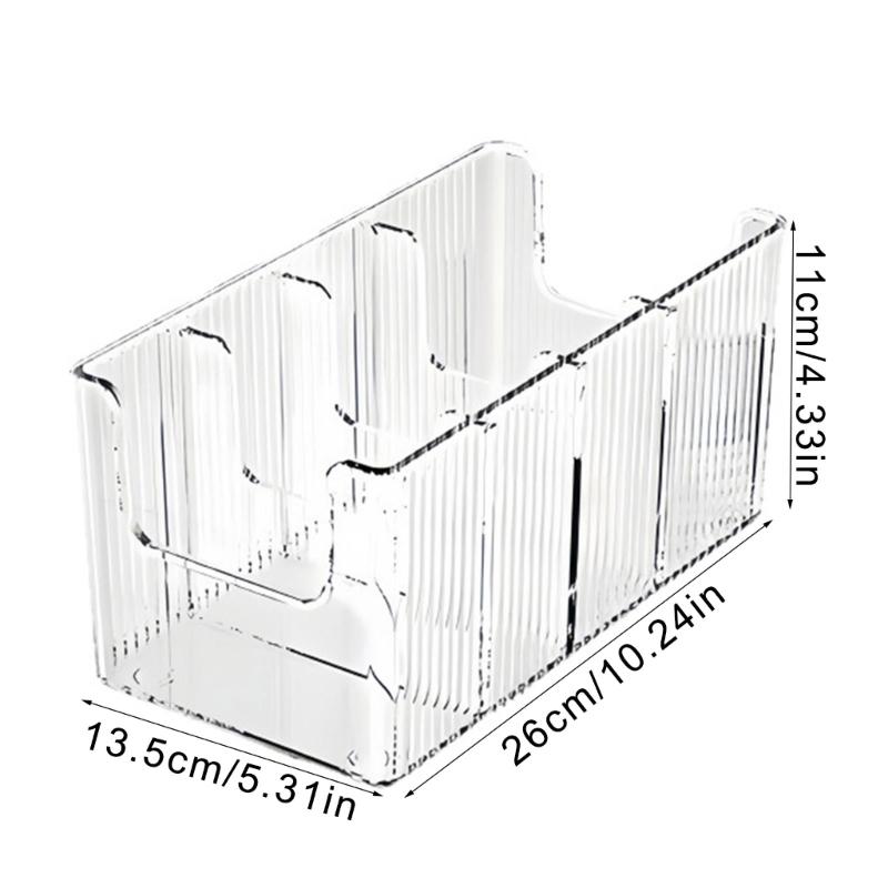 Transparent PET Belt Tie Holder With Multiple Compartments Home Storage Solution for Jewelry Home Accessories