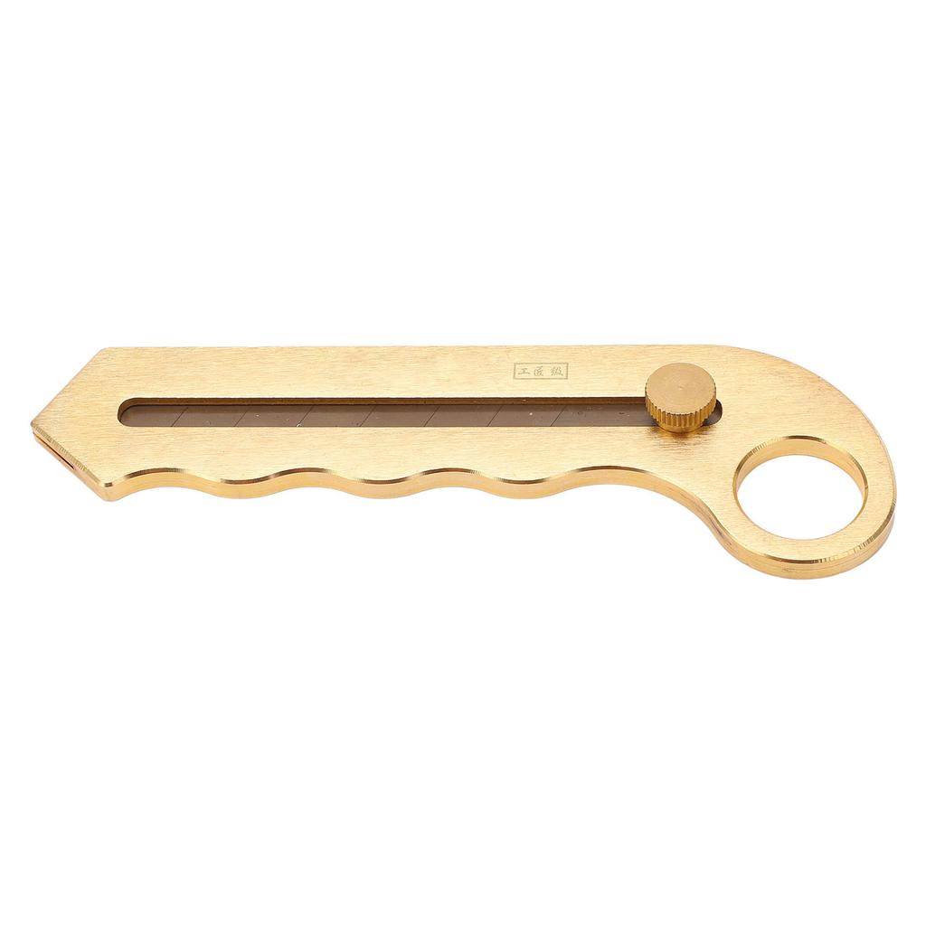 Universalmesser aus reinem Kupfer, strapazierfähig, golden, einziehbar, zum Abtrennen von Tapeten, zum Schneiden