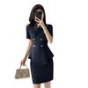 Women's Summer Short-Sleeve Suit Set - Elegant, High-End Professional Attire for Front Desk Managers