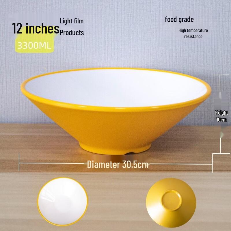 Melamine Two-Tone Conical Serving Bowl