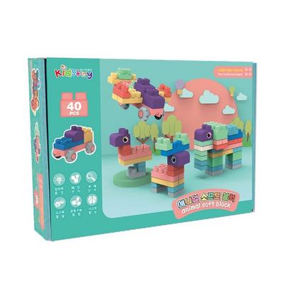 Kids Toy Pastel Soft Block Toy 40p Korean Childrens Toys