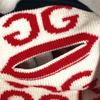 GUCCI logo neck warmer Accessories Scarf wool Red/White