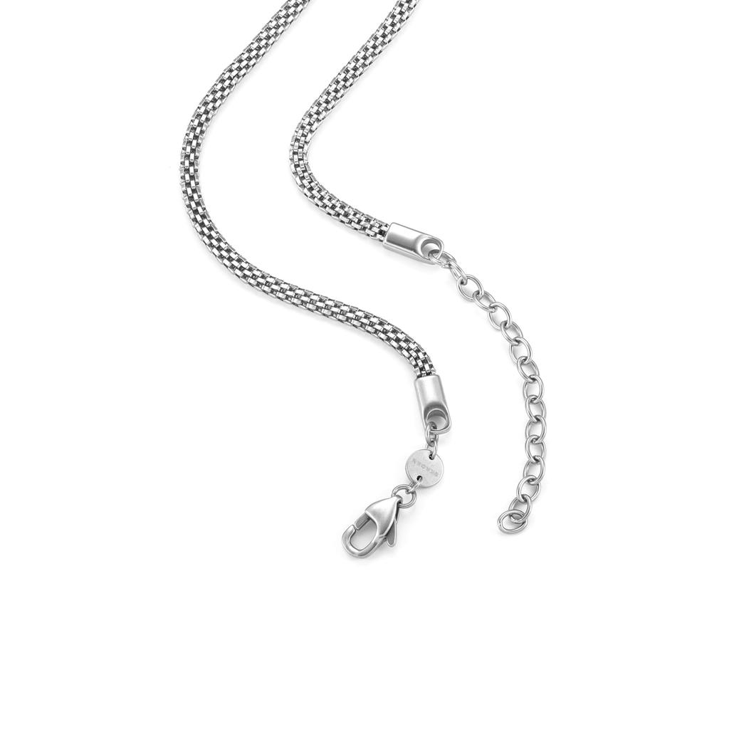 Skagen Men's TOV Mesh Silver-Tone Stainless Steel Chain Necklace, SKJM0234040