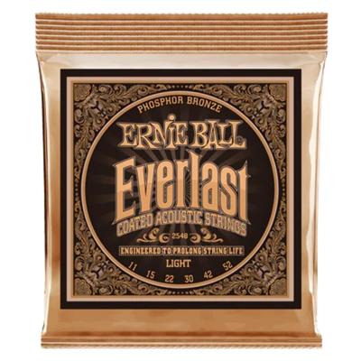 ERNIE BALL 2548 Acoustic Guitar Strings Everlast Coated Phosphor Bronze Light [Authentic] (11-52)