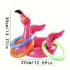 Pink Inflatable Flamingo Ring Throwing Game Toys Flamingo Ring Throwing Game Rings And Inflatable Rings With Random Color