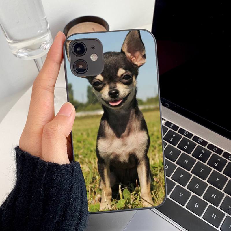 Cute Pet Chihuahua Dog Phone Case for iphone 13 8 7 6S Plus X 5S SE 2020 XR 11 12 mini pro XS MAX