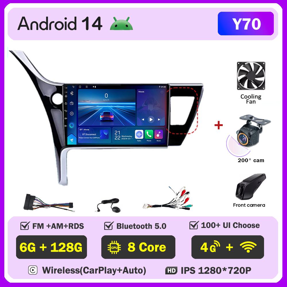 For Toyota Corolla 11 Auris E180 2017 2018 2019 Carplay Auto Screen Wireless Android Auto Car Intelligent Systems AutoMotive DSP