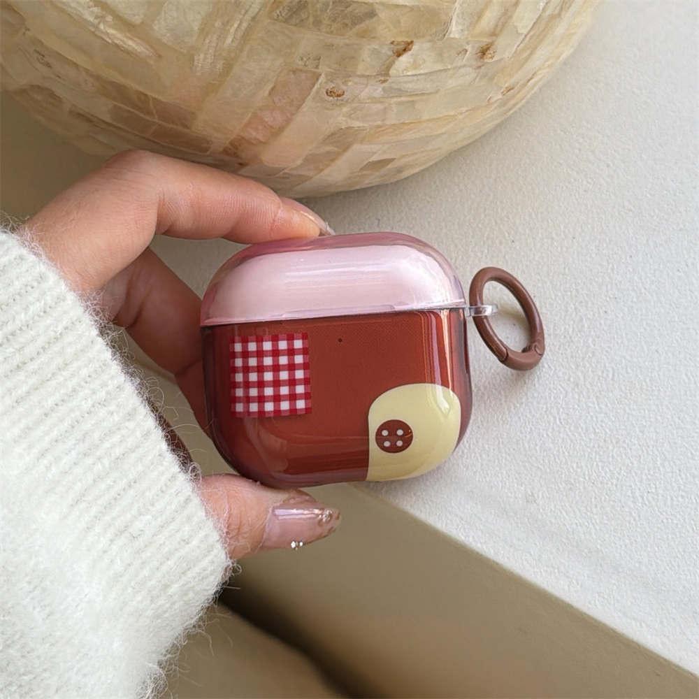 

Милый корейский чехол для наушников Apple Airpods 4 3 2 Pro 3 Чехол с подвеской Мягкий силиконовый чехол для зарядки наушников для Airpods Pr For Airpods 1 2